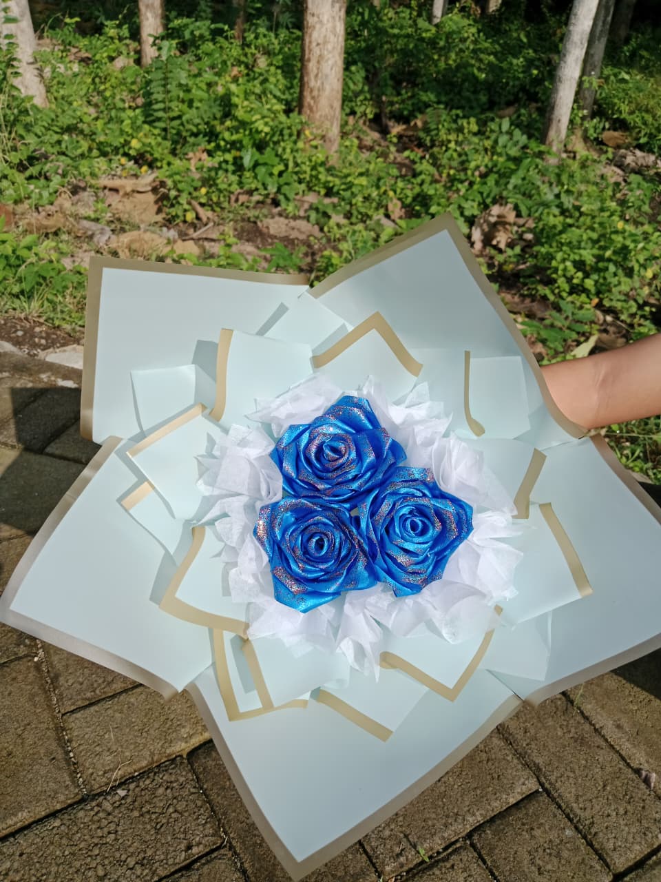 Bouquet Bunga Satin